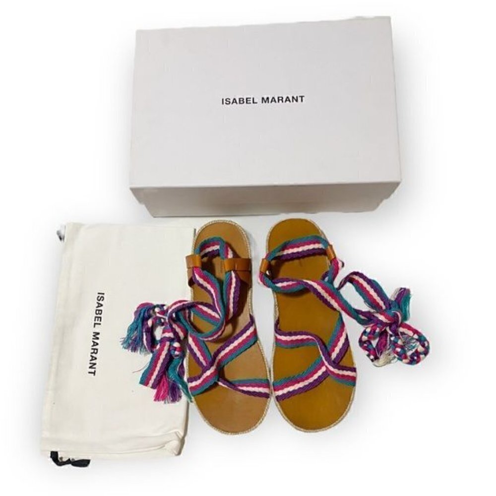 New in Box, Isabel Marant Malay Espadrille Sandals, Size 40EU, Flatform - Picture 3 of 12